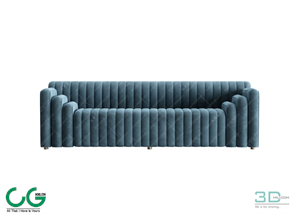 Multi-seat sofa 02 3D Model