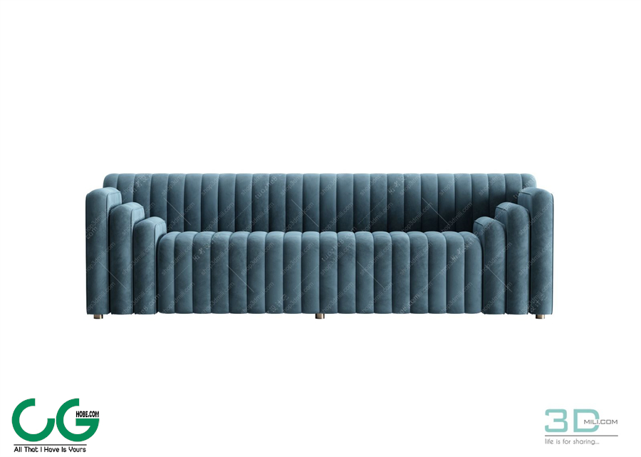 Multi-seat sofa 02 3D Model