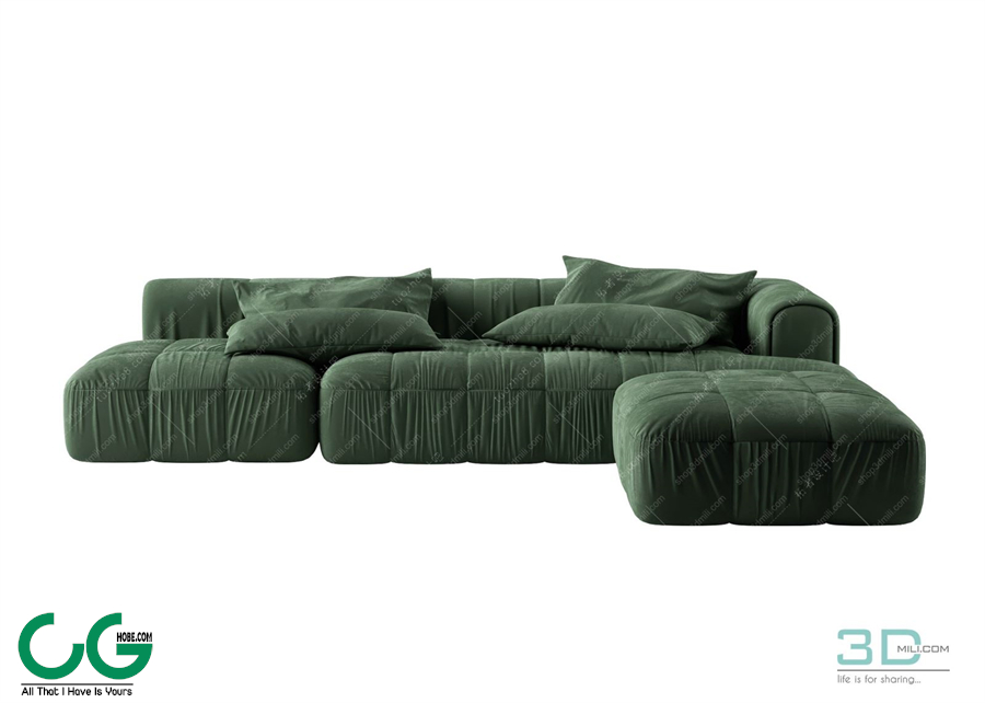 Multi-seat sofa 07 3D Model