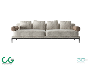 Multi-seat sofa 09 3D Model