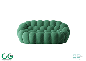 Multi-seat sofa 102 3D Model
