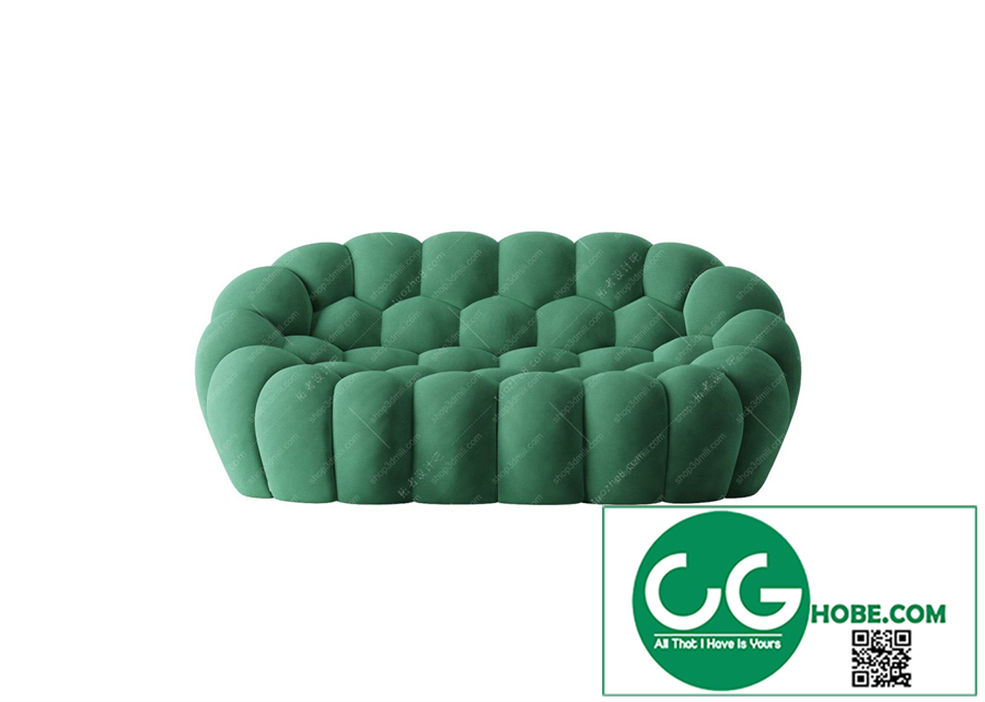 Multi-seat sofa 102 3D Model