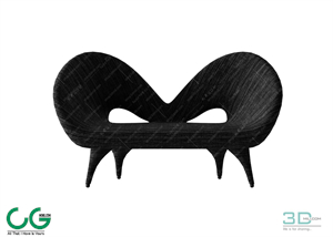 Multi-seat sofa 104 3D Model