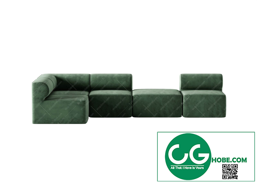 Multi-seat sofa 105 3D Model