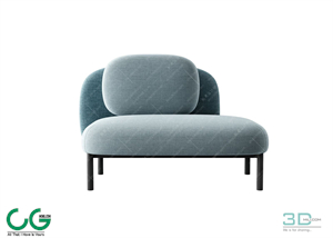 Multi-seat sofa 108 3D Model