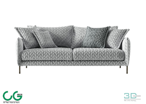 Multi-seat sofa 16 3D Model