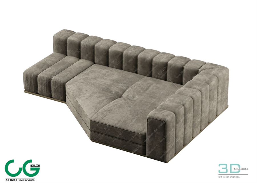 Multi-seat sofa 20 3D Model
