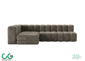 Multi-seat sofa 21 3D Model