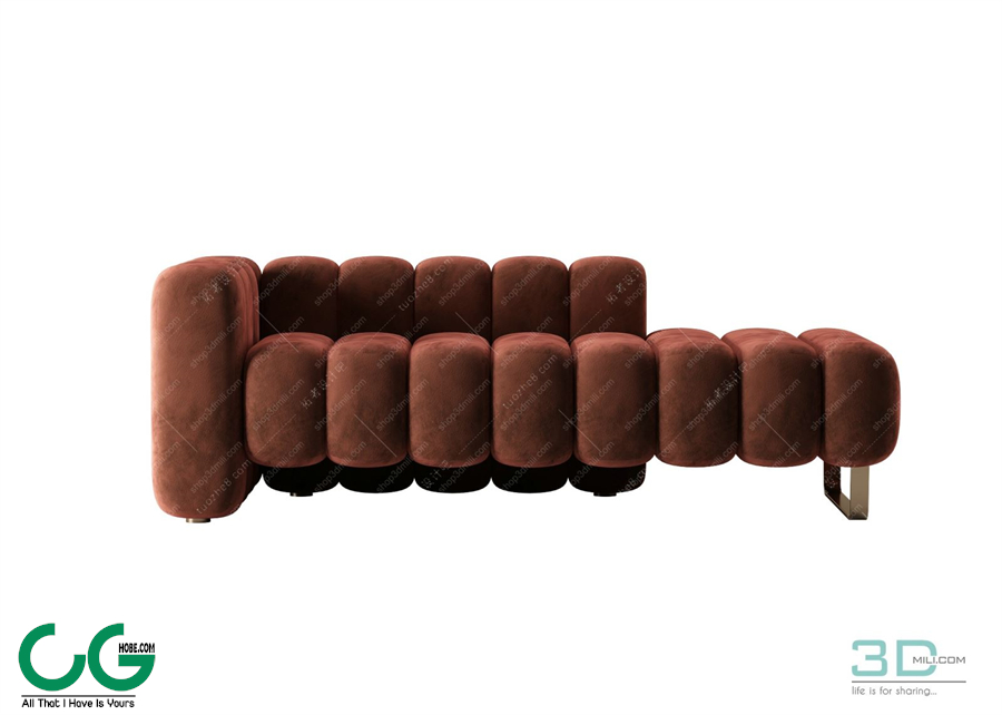 Multi-seat sofa 26 3D Model