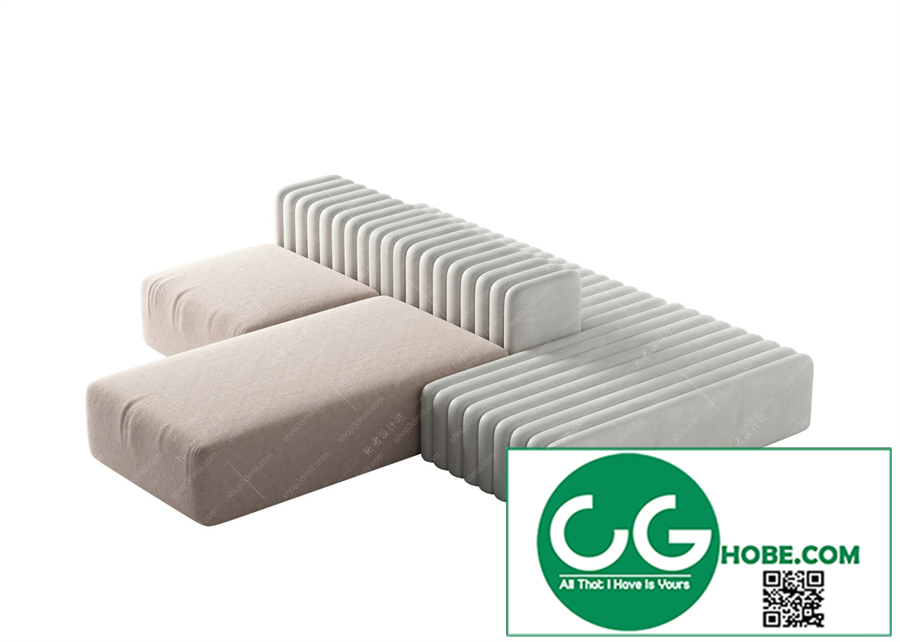 Multi-seat sofa 32 3D Model