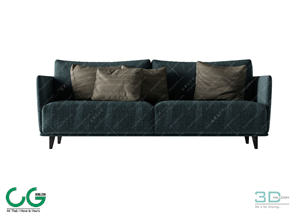 Multi-seat sofa 34 3D Model