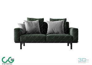 Multi-seat sofa 35 3D Model