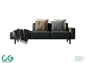Multi-seat sofa 36 3D Model