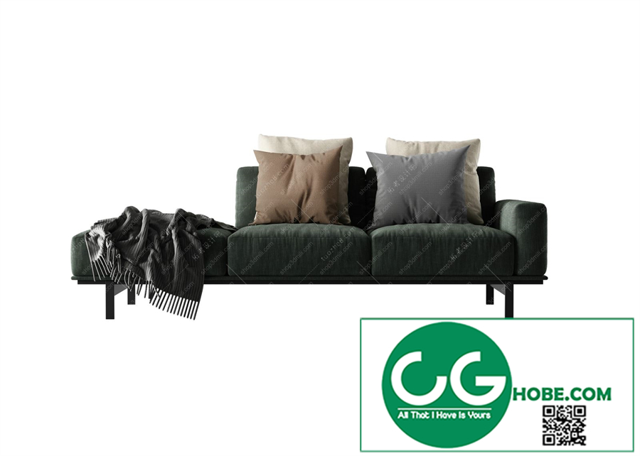 Multi-seat sofa 36 3D Model