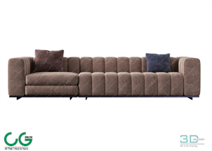 Multi-seat sofa 38 3D Model