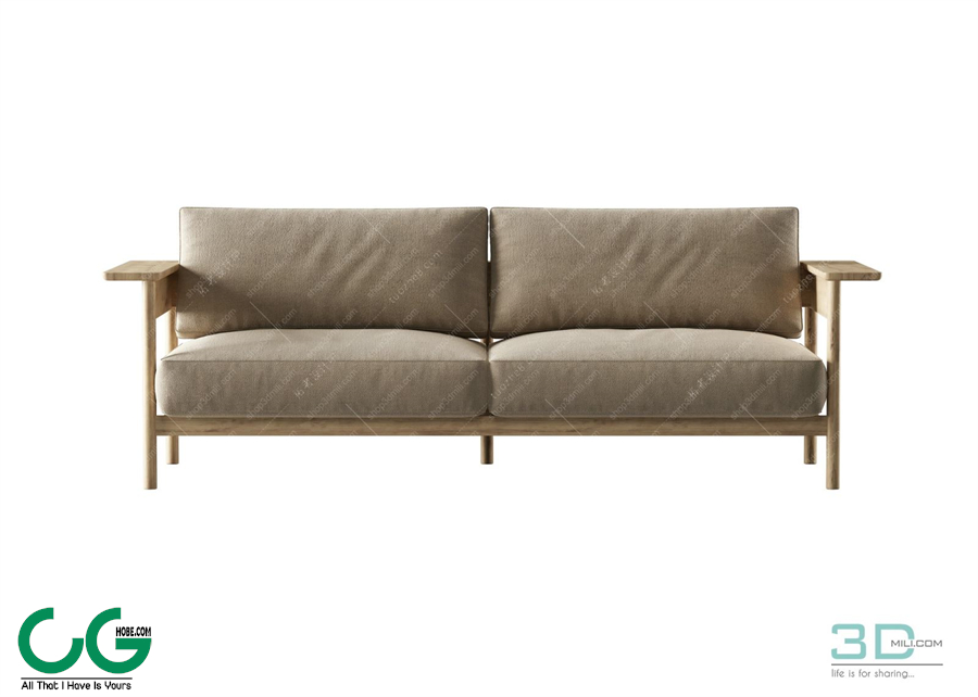 Multi-seat sofa 44 3D Model