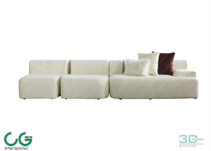 Multi-seat sofa 46 3D Model