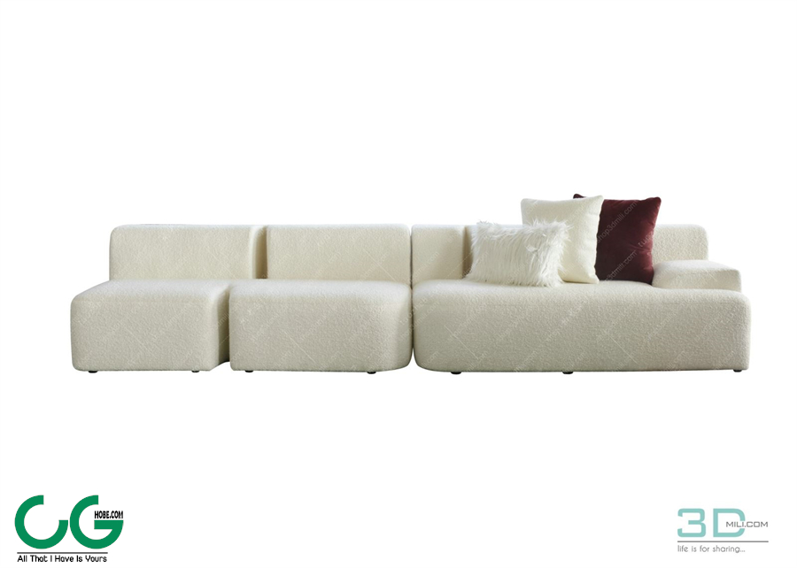 Multi-seat sofa 46 3D Model