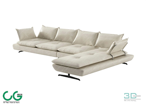 Multi-seat sofa 47 3D Model