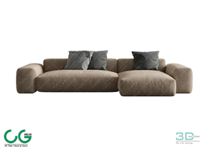Multi-seat sofa 51 3D Model