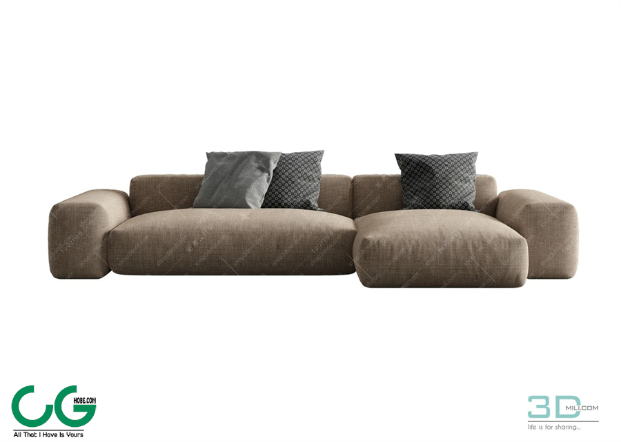 Multi-seat sofa 51 3D Model