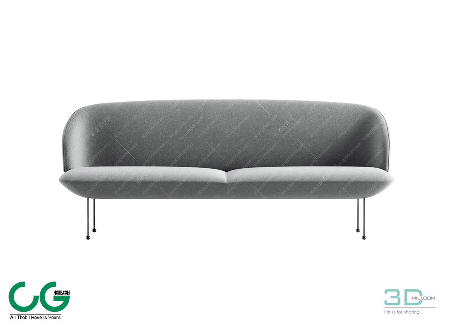 Multi-seat sofa 53 3D Model
