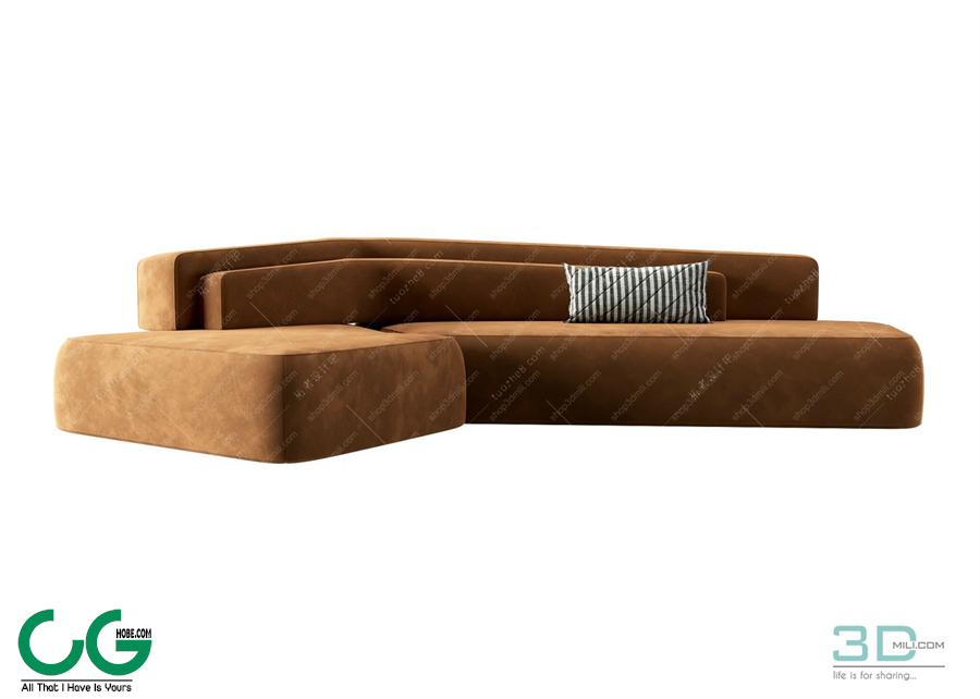 Multi-seat sofa 54 3D Model