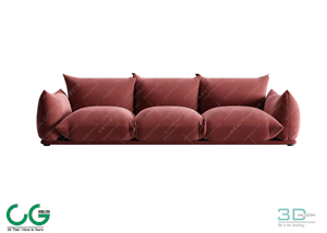Multi-seat sofa 56 3D Model