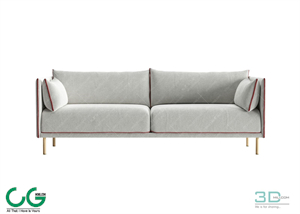 Multi-seat sofa 58 3D Model