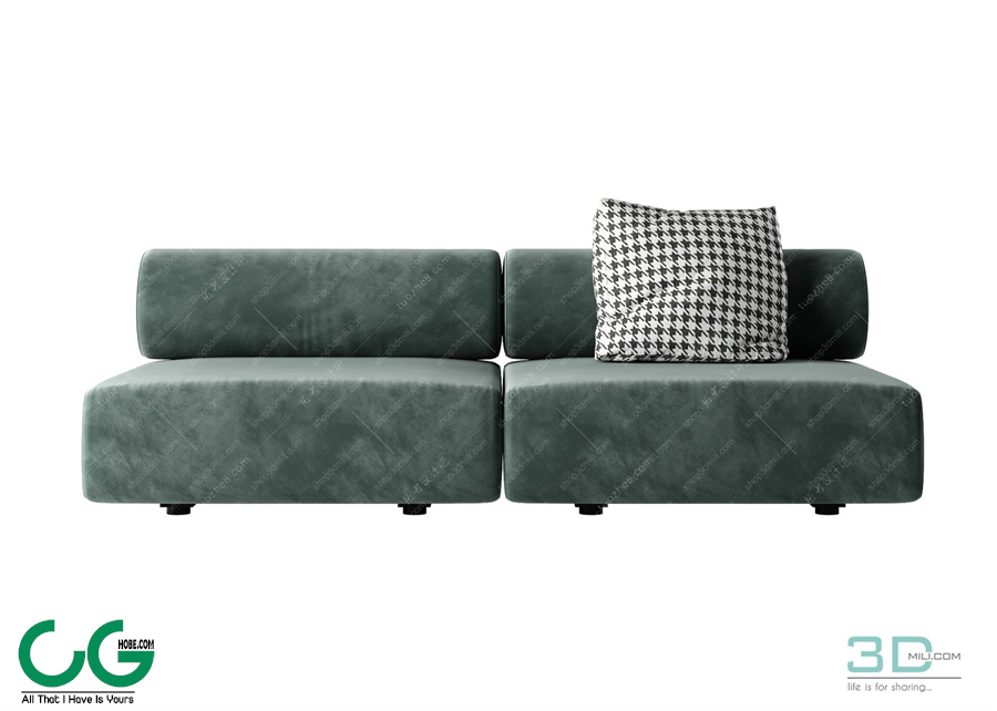 Multi-seat sofa 59 3D Model