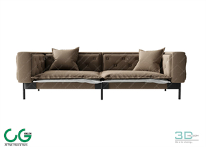 Multi-seat sofa 61 3D Model