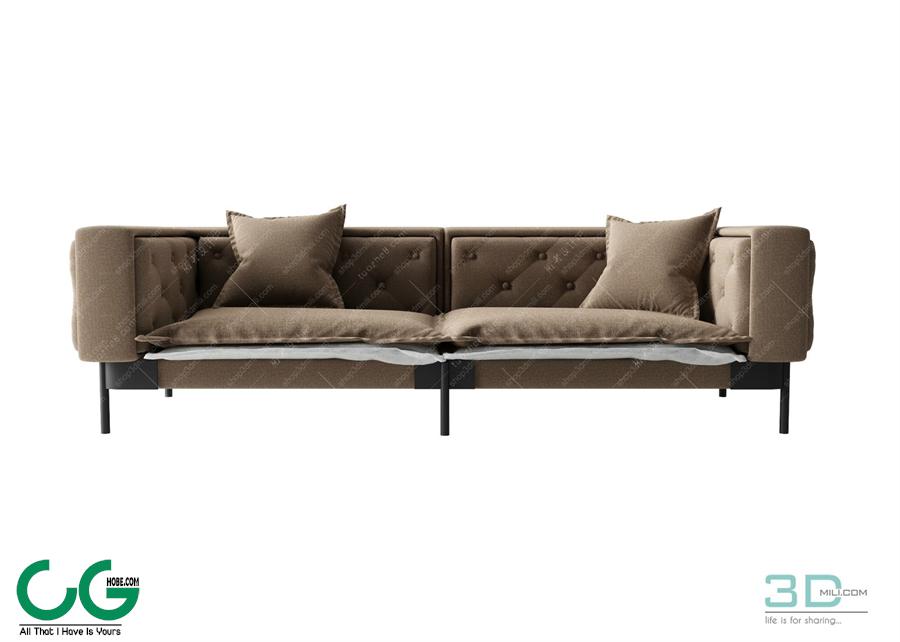 Multi-seat sofa 61 3D Model