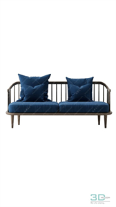 Multi-seat sofa 66 3D Model