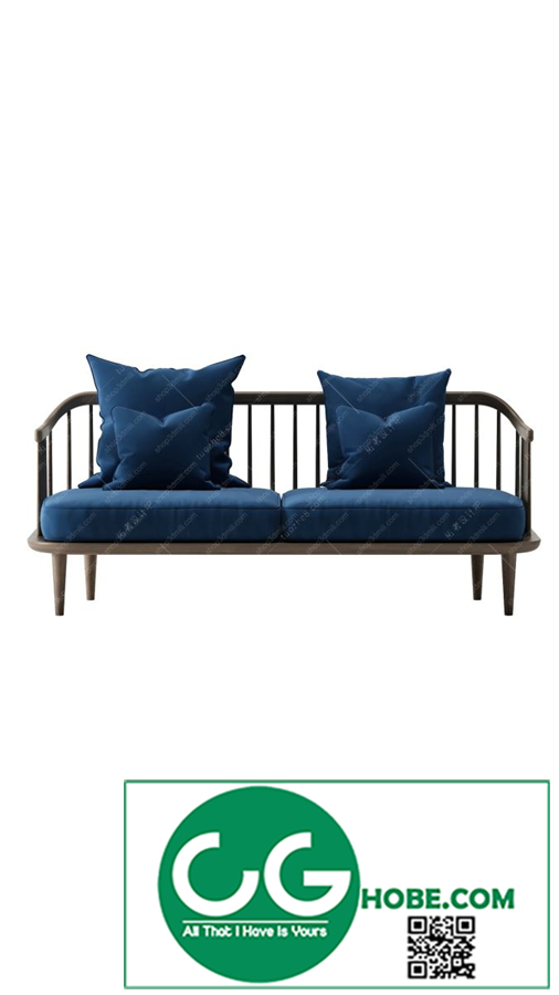 Multi-seat sofa 66 3D Model