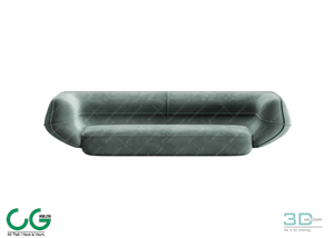 Multi-seat sofa 67 3D Model