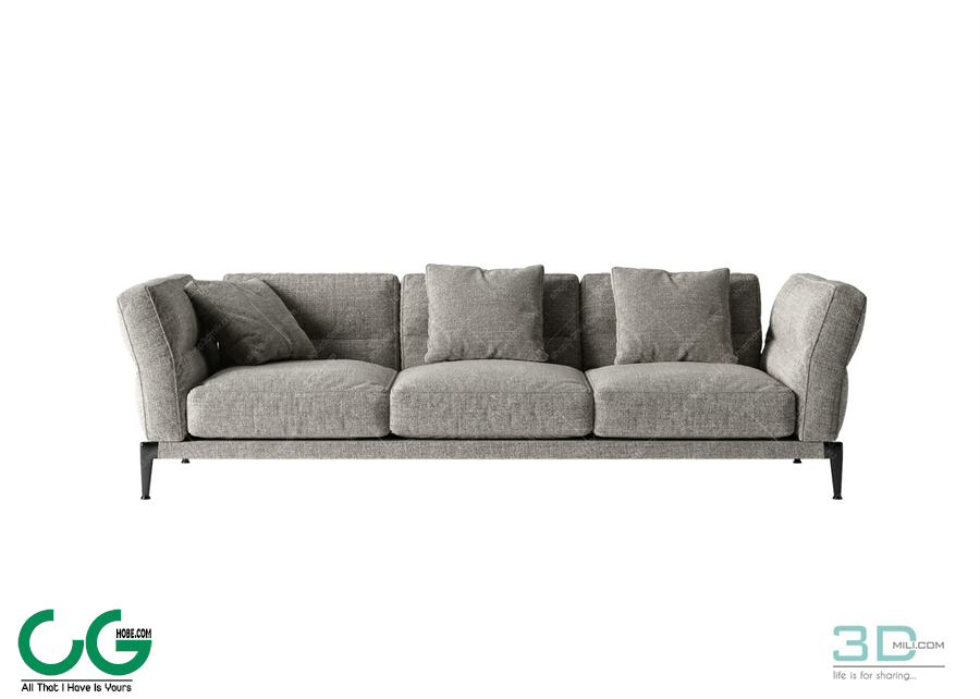 Multi-seat sofa 69 3D Model