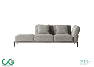 Multi-seat sofa 70 3D Model