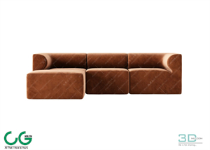 Multi-seat sofa 71 3D Model