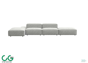 Multi-seat sofa 72 3D Model