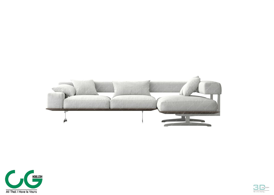 Multi-seat sofa 73 3D Model