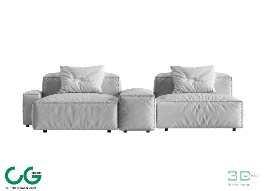 Multi-seat sofa 76 3D Model