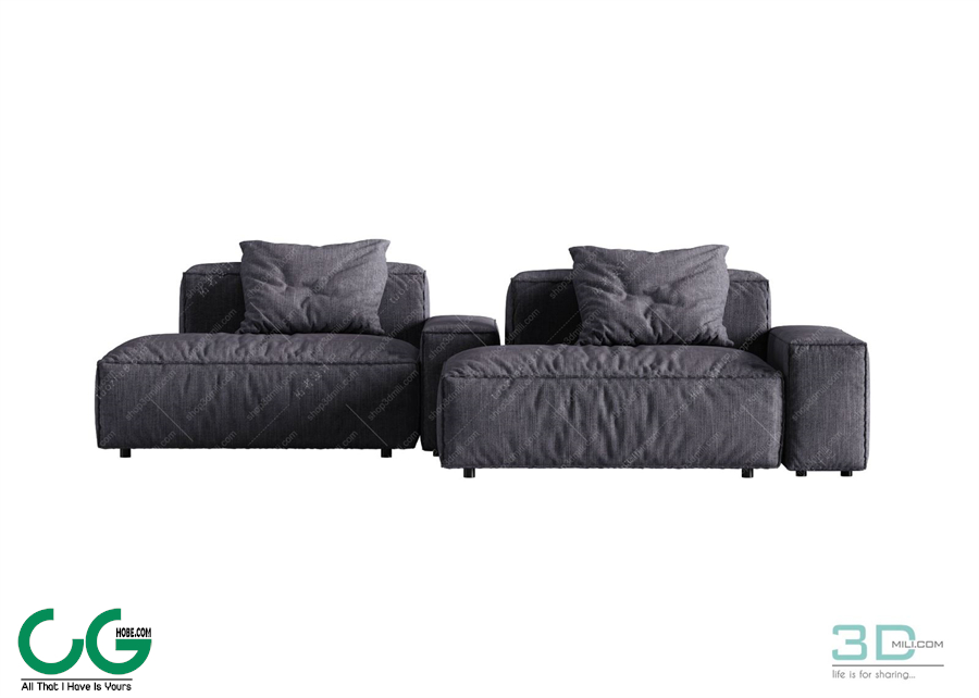 Multi-seat sofa 78 3D Model