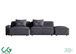 Multi-seat sofa 79 3D Model