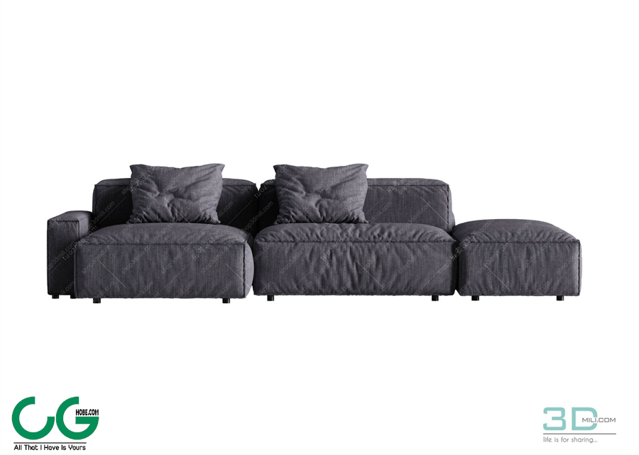 Multi-seat sofa 79 3D Model