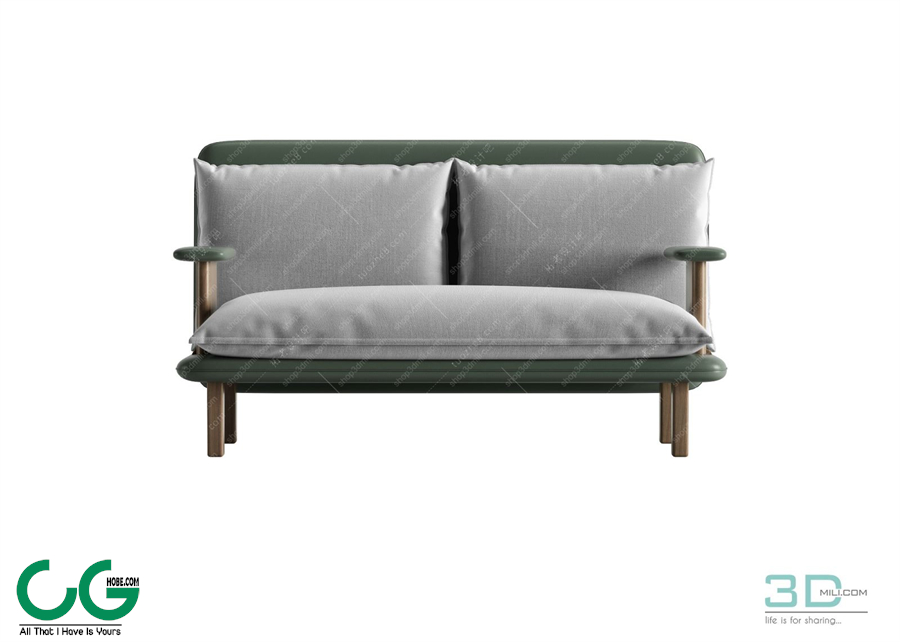 Multi-seat sofa 80 3D Model