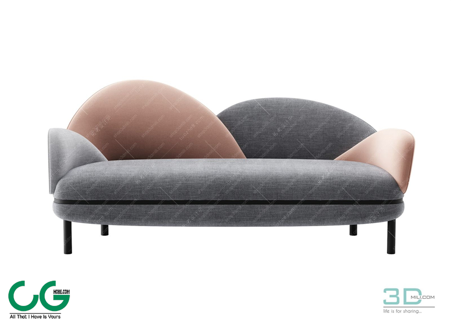 Multi-seat sofa 84 3D Model