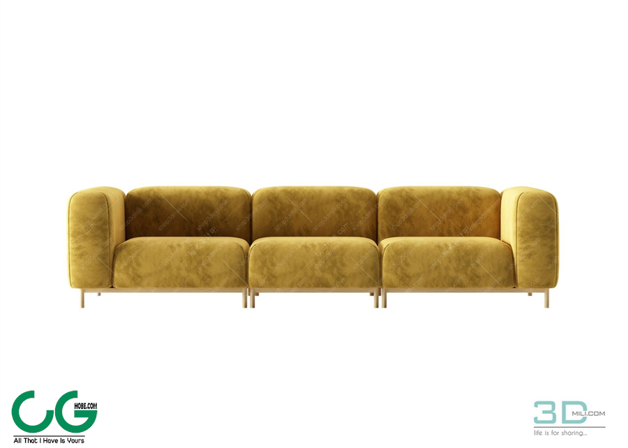 Multi-seat sofa 85 3D Model