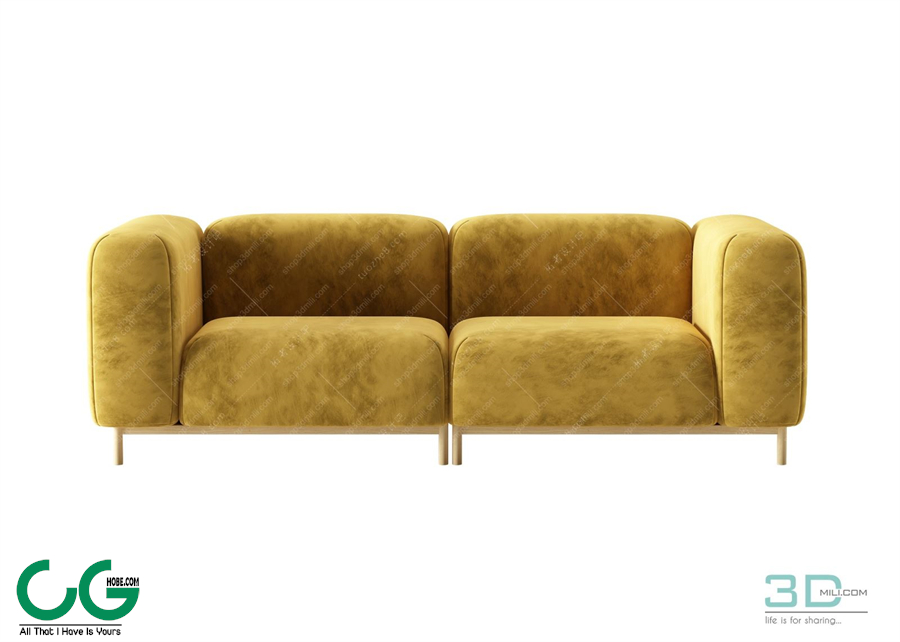 Multi-seat sofa 86 3D Model