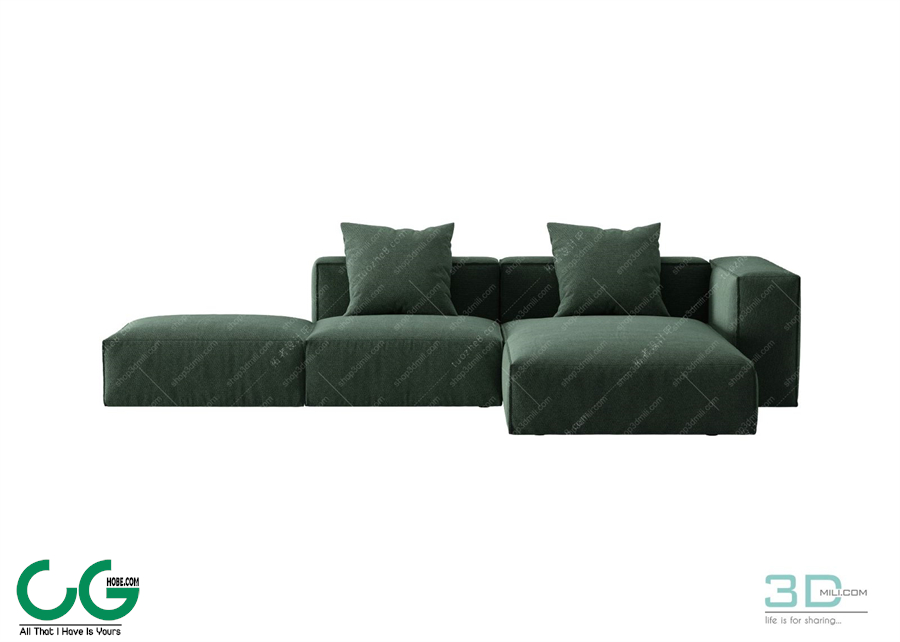 Multi-seat sofa 88 3D Model