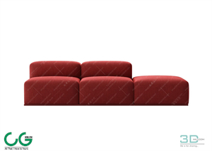 Multi-seat sofa 89 3D Model